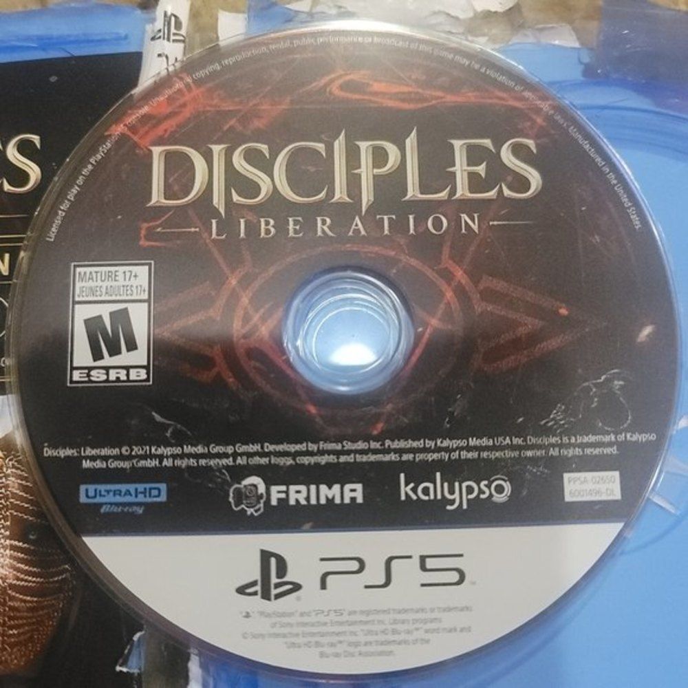 Disciples Liberation Deluxe Edition PS5 game Damaged Case